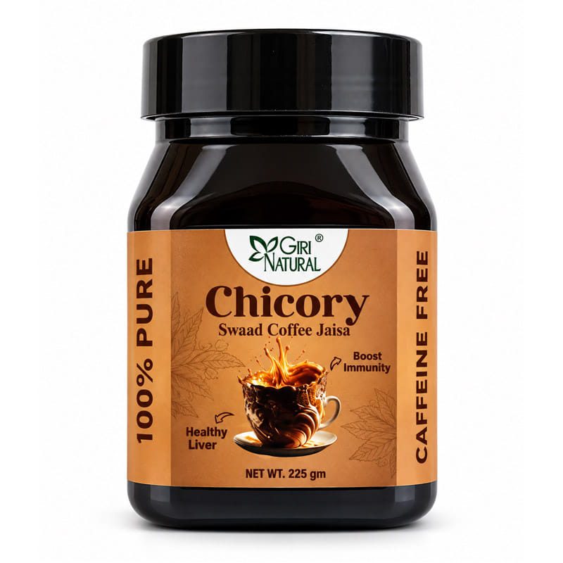 Giri Natural Chicory 225g, caffeine-free roasted chicory powder with coffee-like taste